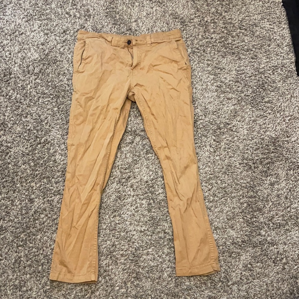 Tan straight leg jeans by george